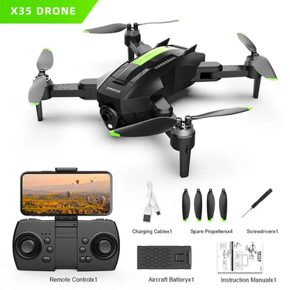 X35 Brushless 4K Camera Drone Shooting Gel Balls