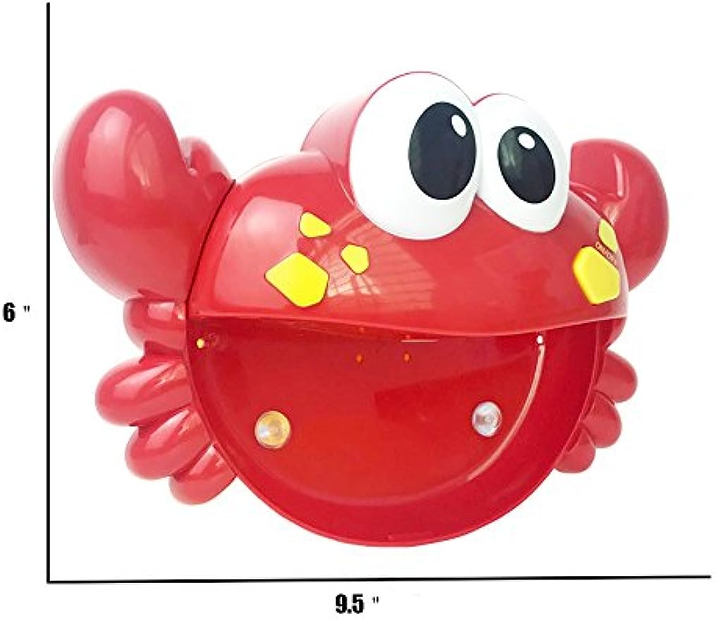 Bathtub Bath Toy Crab Bubbler Bubble Machine with Nursery Rhyme for Baby Toddlers (US/UK Stock)-Biu Blaster-Uenel
