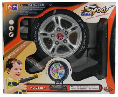 Laser Game Simulation Model Toy Gun Tire Target for Kids-Kublai-Kublai