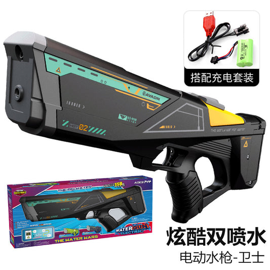 Double outlet shooting water gunT03-black