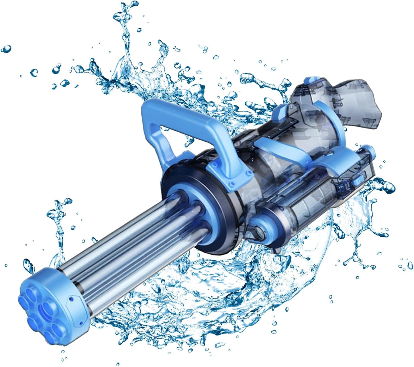 Ice Explosion Gatling Electric Water Gun-Sapphire Blue