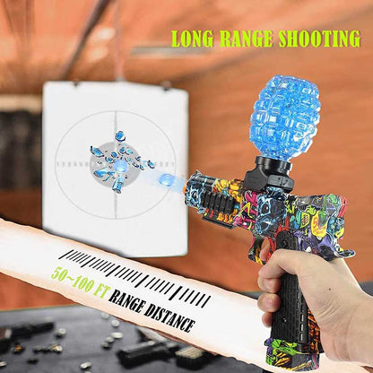 CS006 1911 Graffiti Color Electric Hopper-Fed Gel Ball Blaster