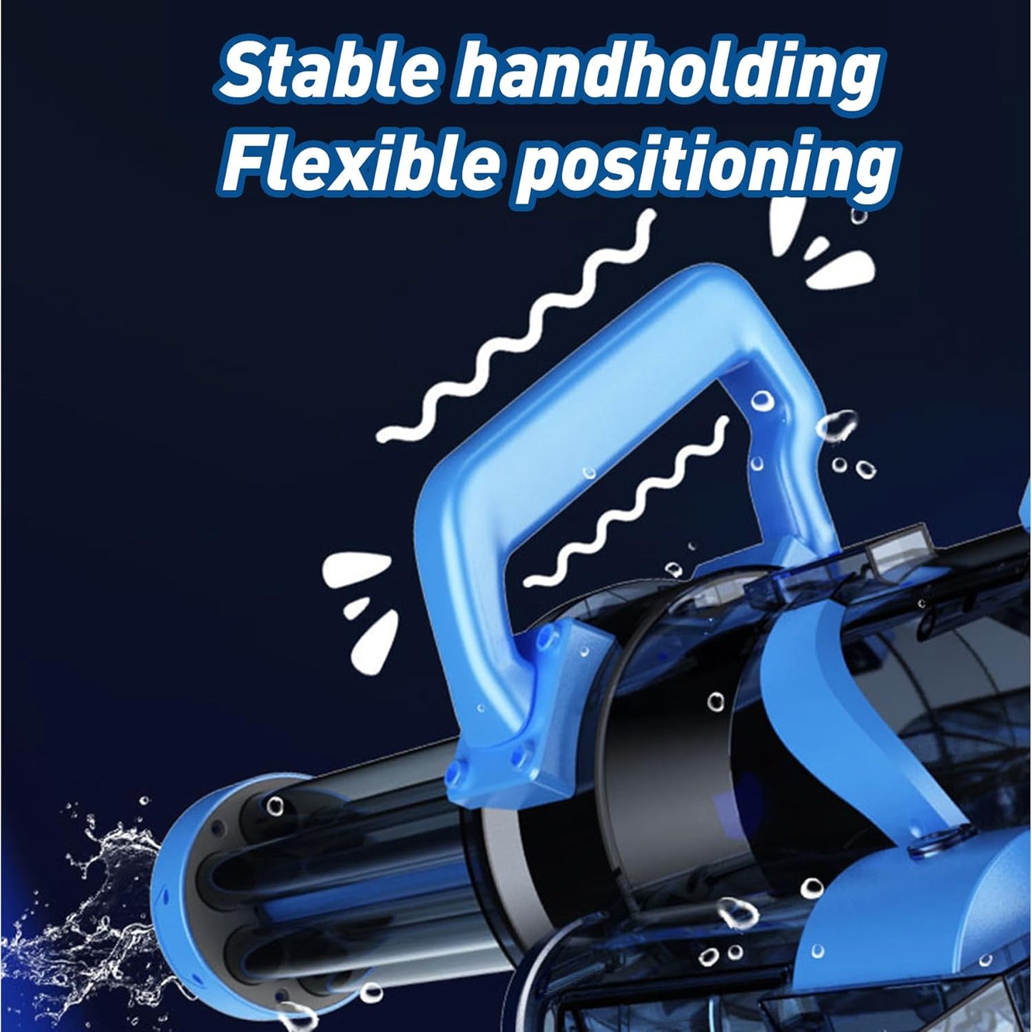 Ice Explosion Gatling Electric Water Gun-Sapphire Blue