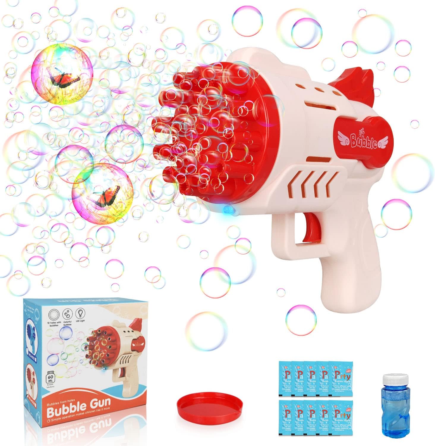 Mini Gatling Bubble Blaster Machine Automatic Bubble Maker Black/Gold-Biu Blaster-Uenel