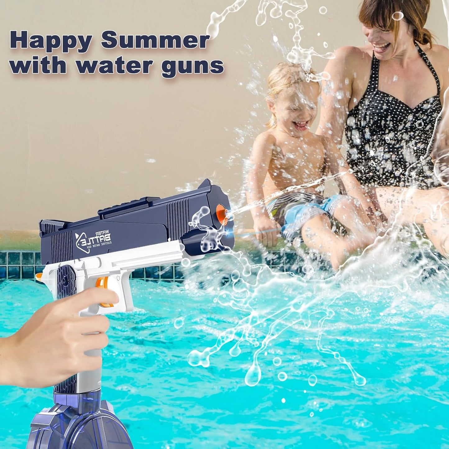 CY038 Water Gun Light Electric Drum Version
