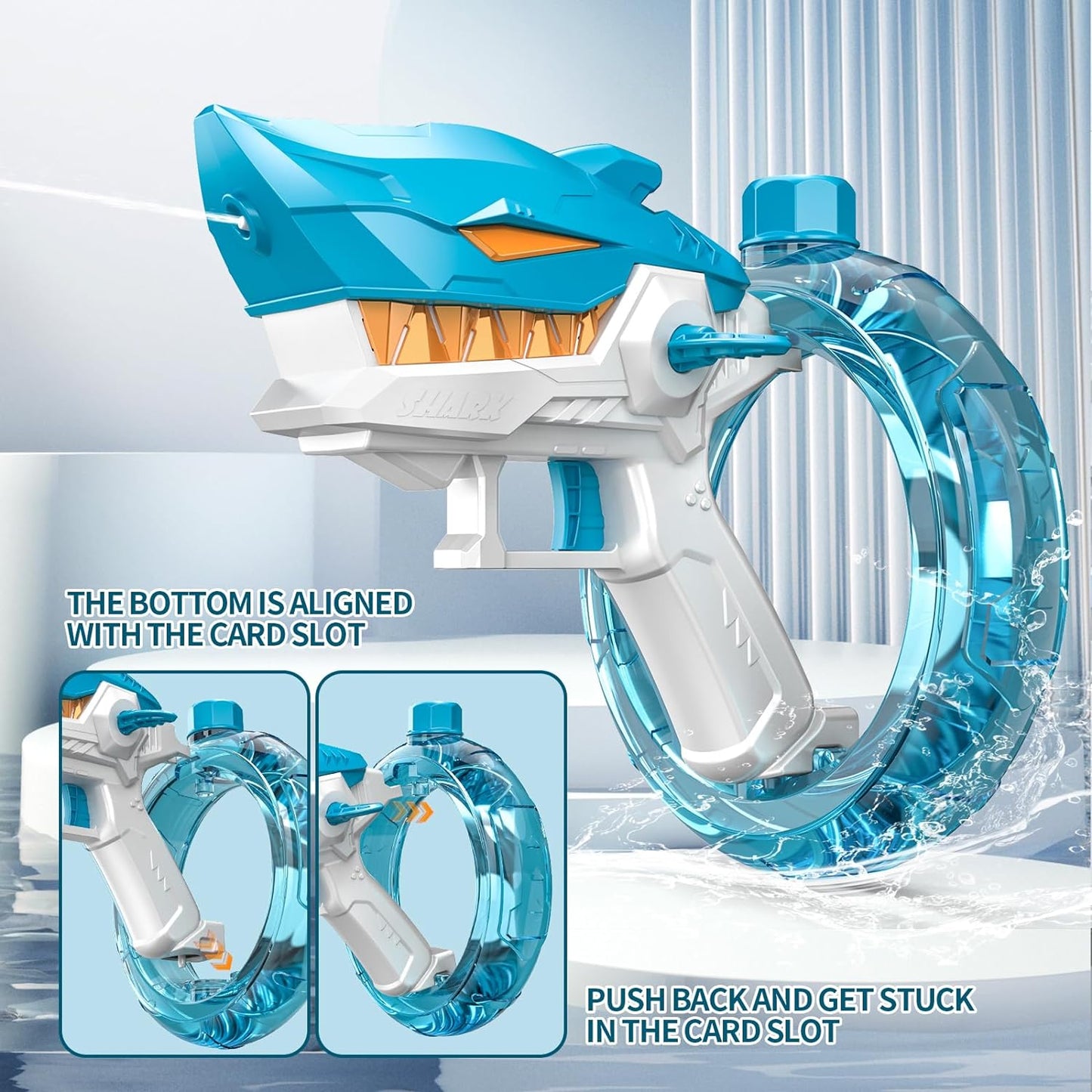 Electric Shark Water Guns-Blue