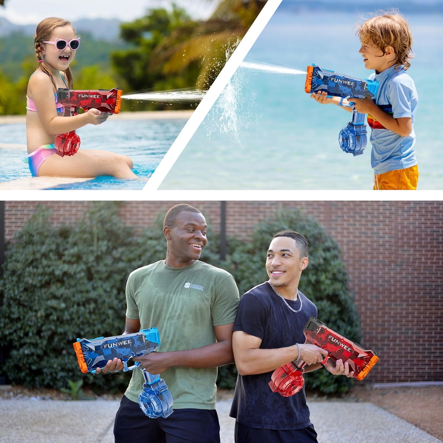 High Powered Automatic Classic Water Gun -Blue