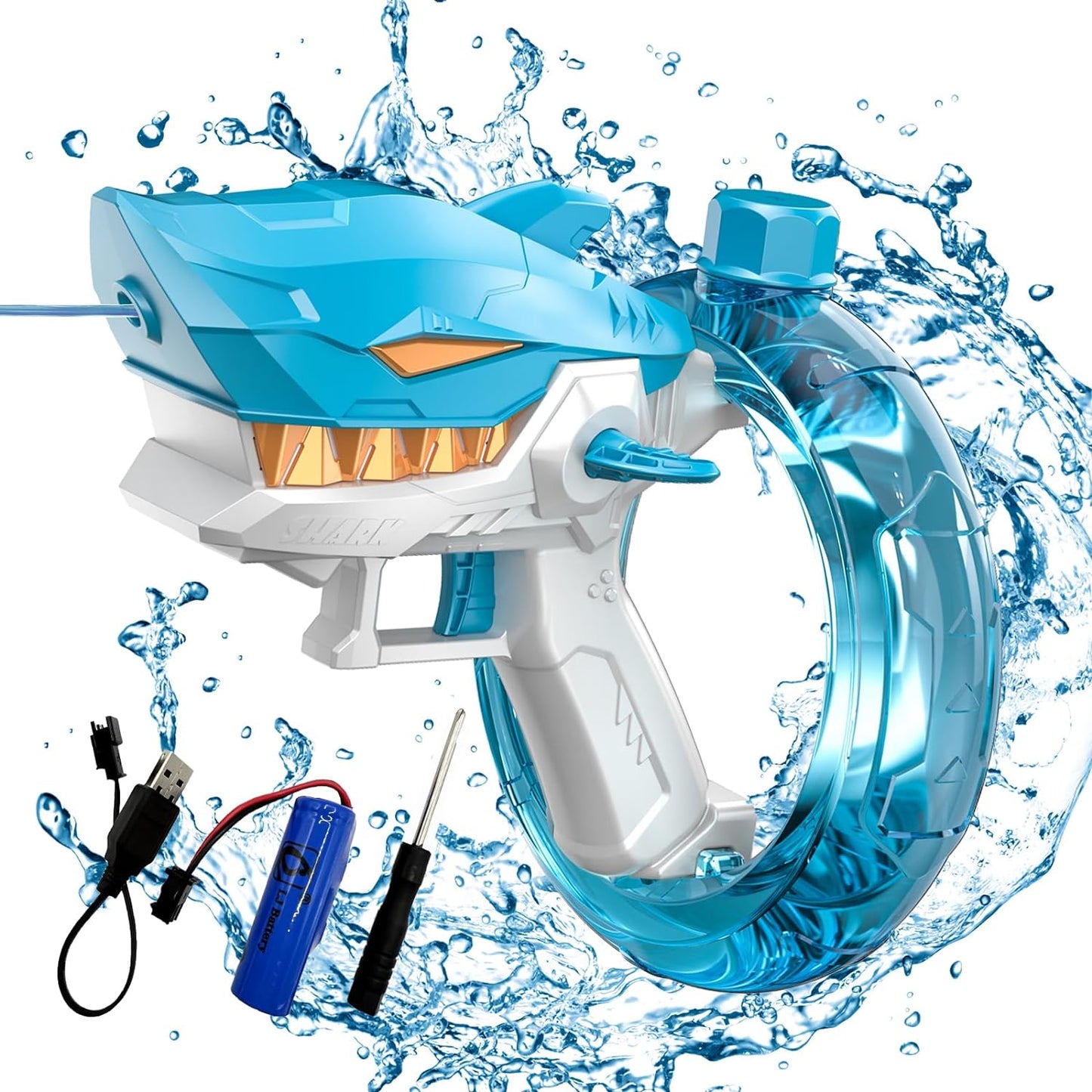 Electric Shark Water Guns-Blue