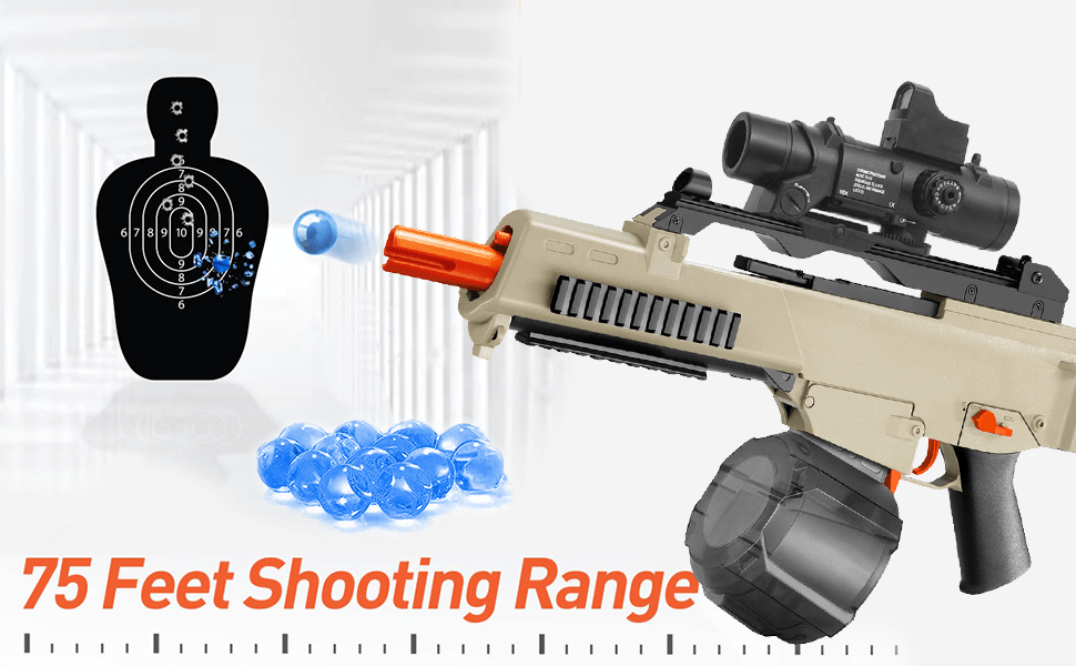 G36c Electric Gel Ball Blaster Automatic with Drum Magazine-Kublai-Kublai