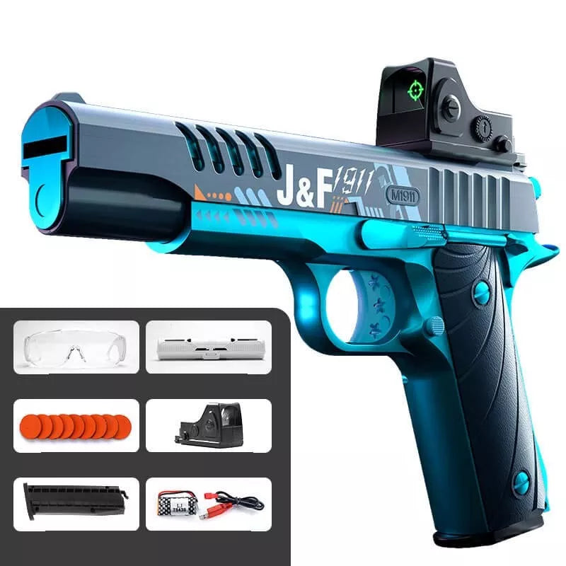 JF M1911 Electric Blowback Foam Disc Blaster-foam blaster-Kublai-m1911 blaster-Kublai