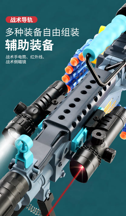 JF M249 Belt-Fed Electric Auto Foam Blaster-Kublai-Kublai