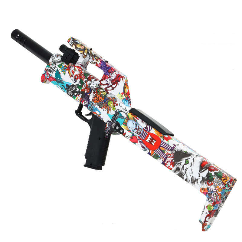 FMG-9 Graffiti Electric Foldable Splat Ball Blaster Gel Launcher-Kublai-B-Kublai