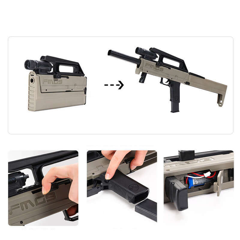 FMG-9 Concealed Folding Gel Blaster-Kublai-Kublai