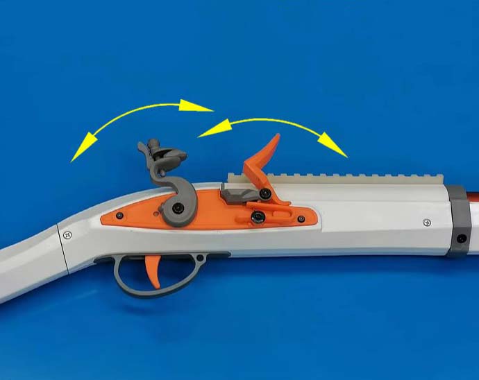 Hanke Flintlock Rifle Musket Dart Blaster Pirate Toy Gun