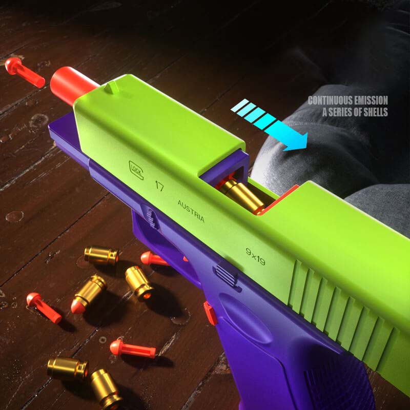 3D Printed Glock Shell Eject Blaster Fidget Stress Relief Toy Gun – Kublai