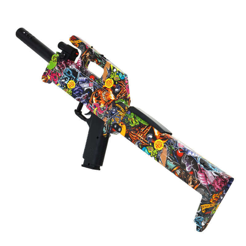 FMG-9 Graffiti Electric Foldable Splat Ball Blaster Gel Launcher-Kublai-A-Kublai