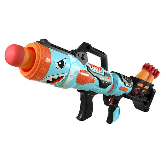 LZ059 Shark Manual Bazooka Rocket Launcher Foam Blaster-Kublai-Kublai