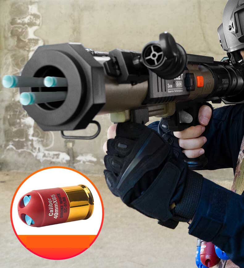 Stinger Manual Pump Triple-Shot RPG Foam Blaster
