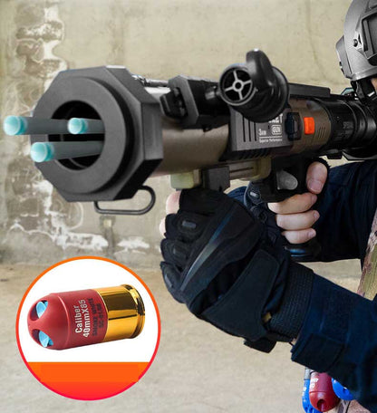 Stinger Manual Pump Triple-Shot RPG Foam Blaster