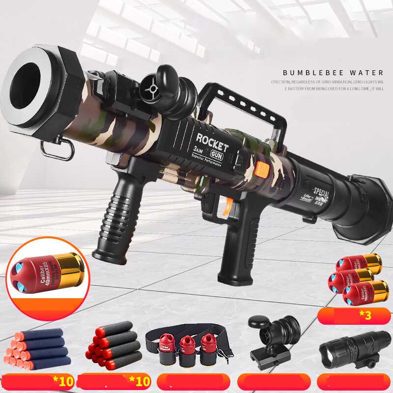 Stinger Manual Pump Triple-Shot RPG Foam Blaster