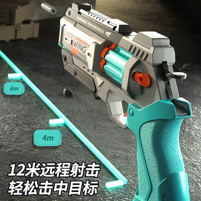 Wing Burst Mech Manual 6-Rounds Revolver Dart Blaster-Kublai-Kublai