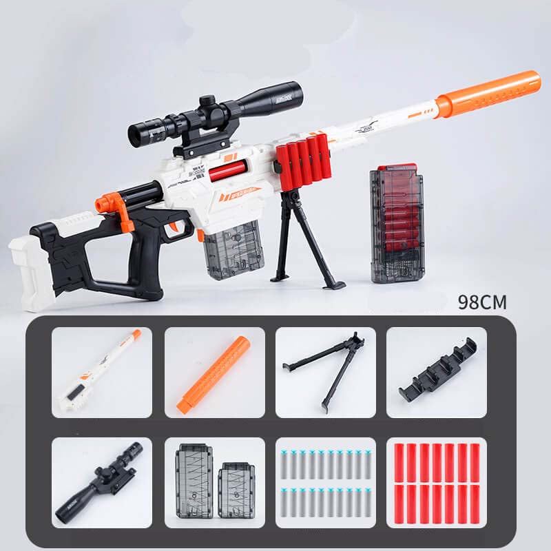 XH AWM Mag-Fed Shell Eject Modular Foam Blaster-Kublai-orange-Kublai