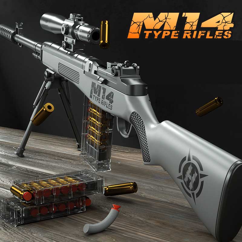 M14 Manual Shell Ejecting Sniper Foam Blaster – Kublai