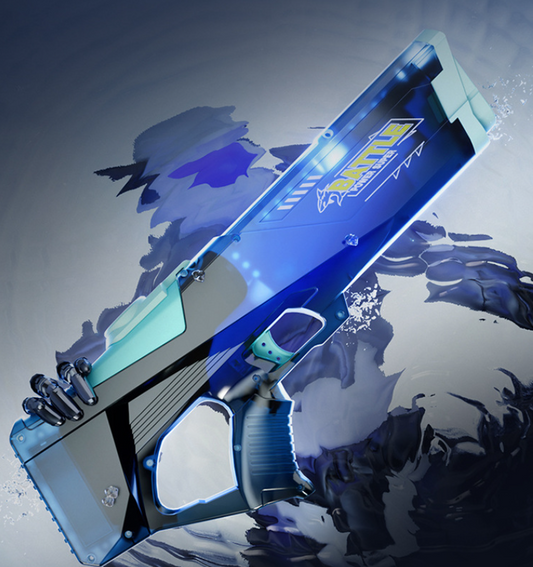 Electric Continuous Water Gun-Black and Blue