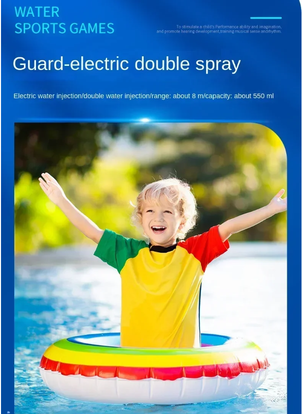 Double outlet shooting water gunT03-black