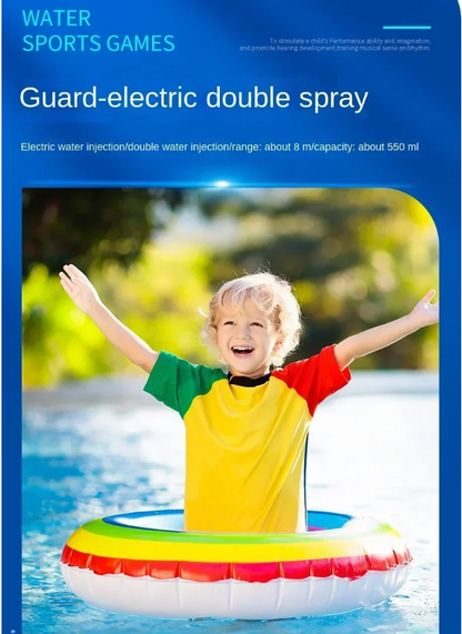 Double outlet shooting water gunT03-black