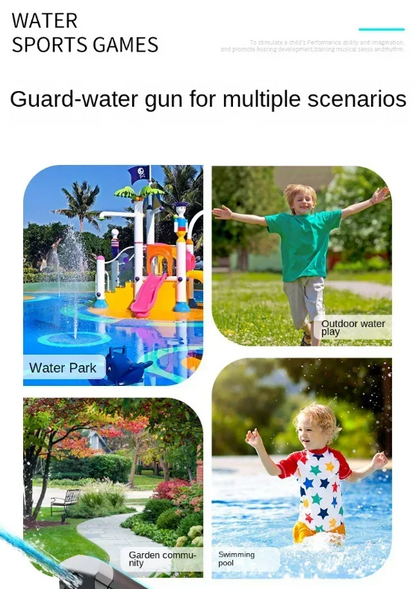 Double outlet shooting water gunT03-black
