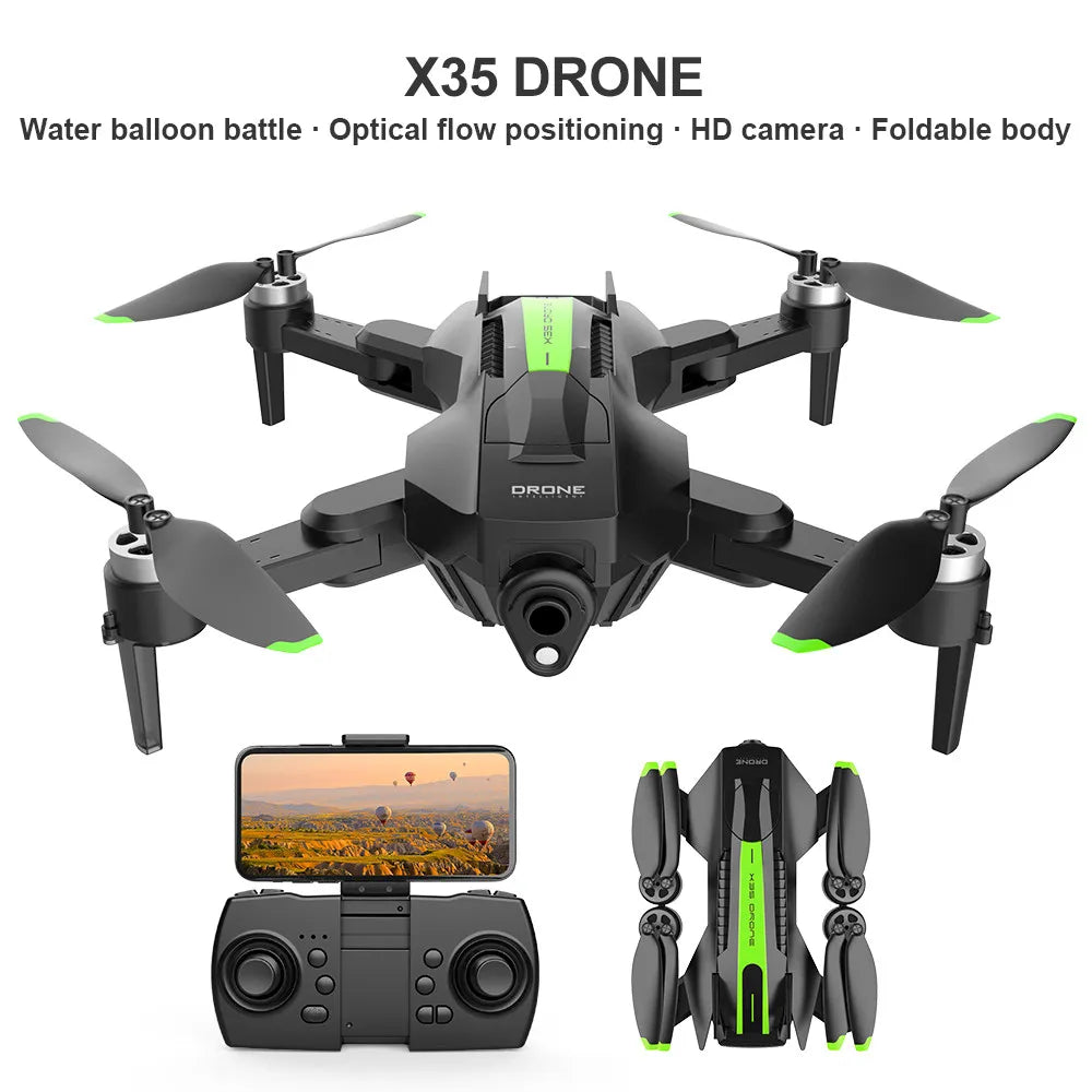 X35 Brushless 4K Camera Drone Shooting Gel Balls