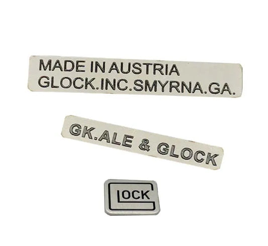 Glock Metal Sticker 3pcs