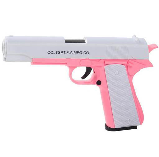 M1911 Shell Ejecting Sponge Soft Bullet Dart Blaster-Kublai-pink-Kublai