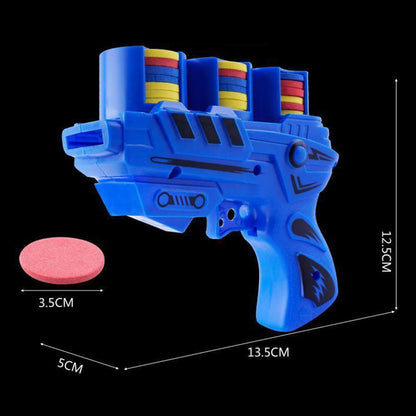 Flying Foam Disc Launcher Shooter Toy Gun Creative Design Kids Toys-Kublai-Kublai