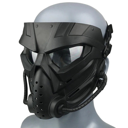 Special Shaped Type Tactical Mask-Kublai-Black-Kublai