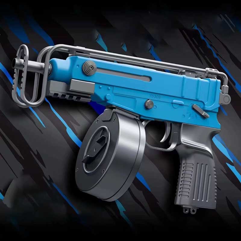 Gel Fight VZ-61 Scorpion Gel Ball Blaster Toy-Kublai-blue-Kublai