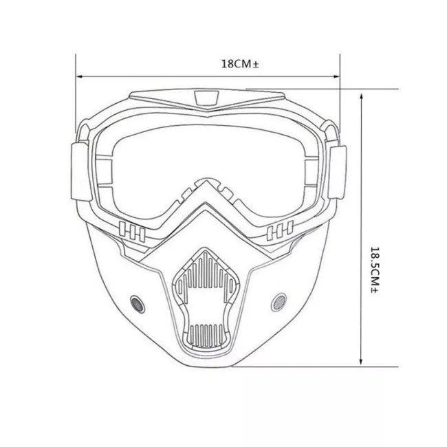 Anti-Fog Harley Motocross Goggle Tactical Mask-玩具/游戏-Biu Blaster-Biu Blaster