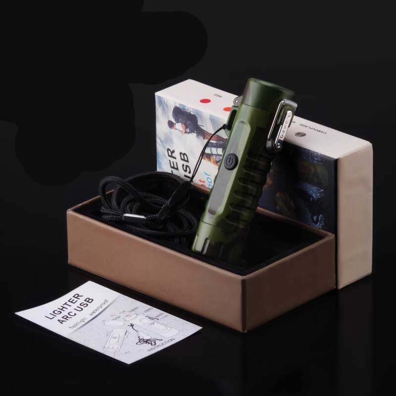 F16 Outdoor LED Waterproof Torch Windproof Lighter-Tactical Flashlights-Kublai-Kublai