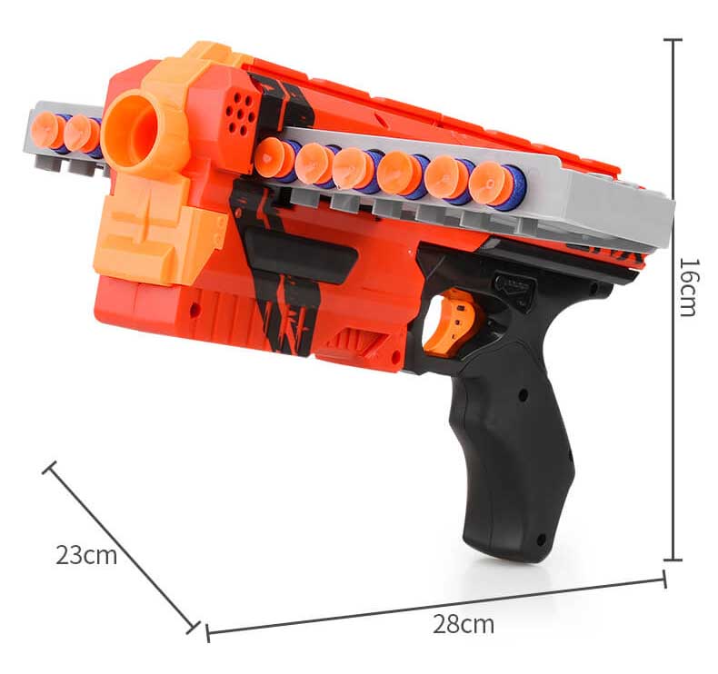 Horizontal Clip Fed Manual Foam Dart Blaster-foam blaster-Biu Blaster-Biu Blaster