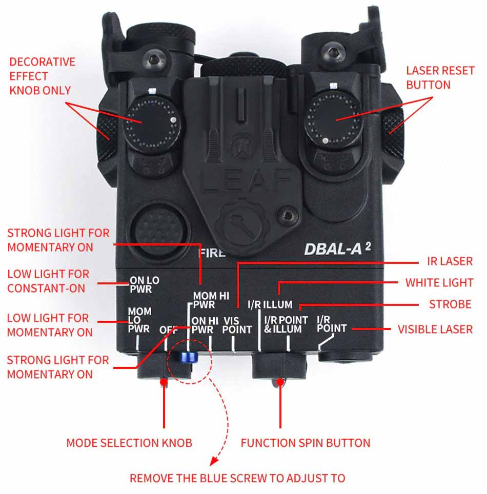 WADSN PEQ Mini DBAL-A2-Tactical Flashlights-Kublai-Kublai