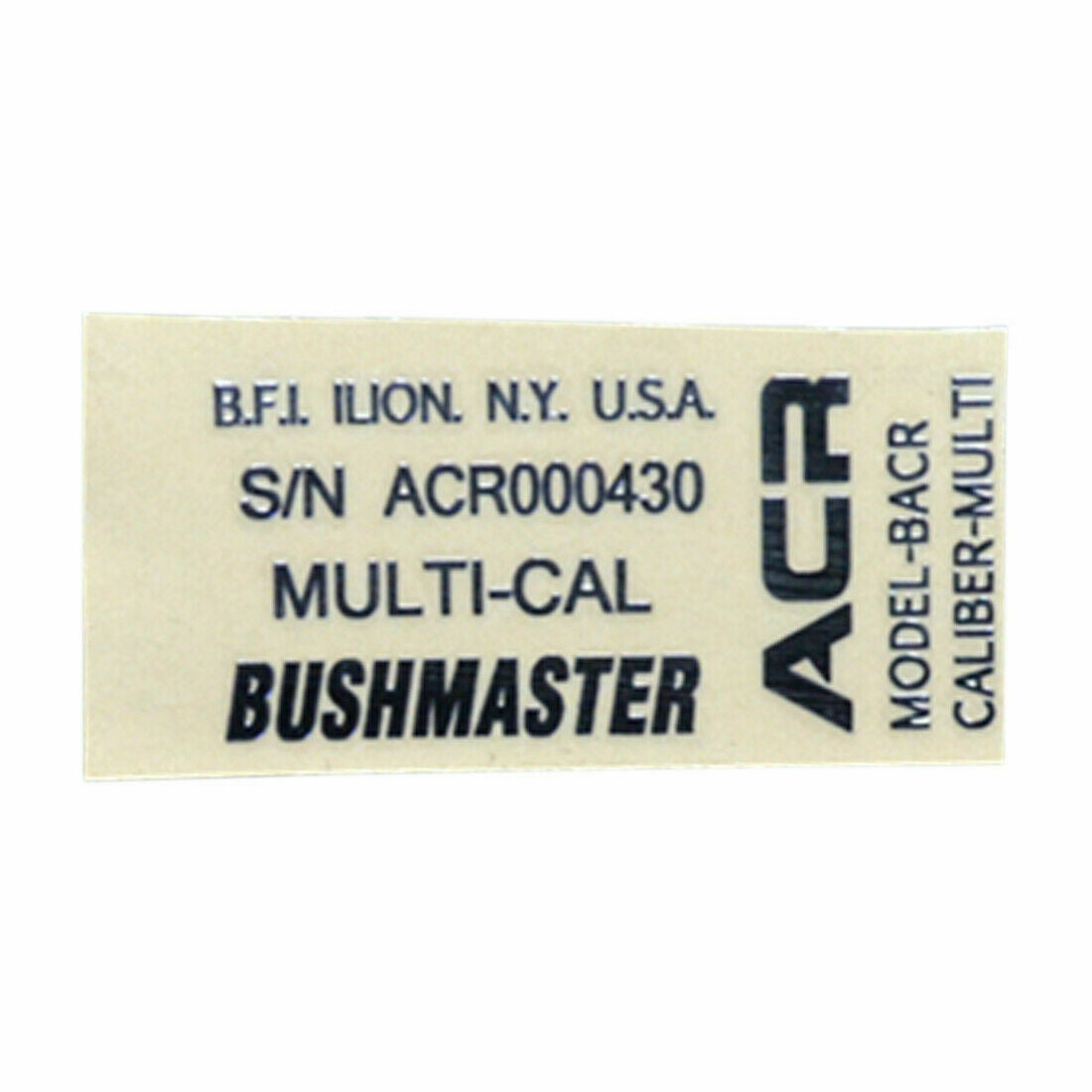 Gel Blaster Metal Sticker Decals Set-Tactical Accessories-Kublai-ACR black-Kublai
