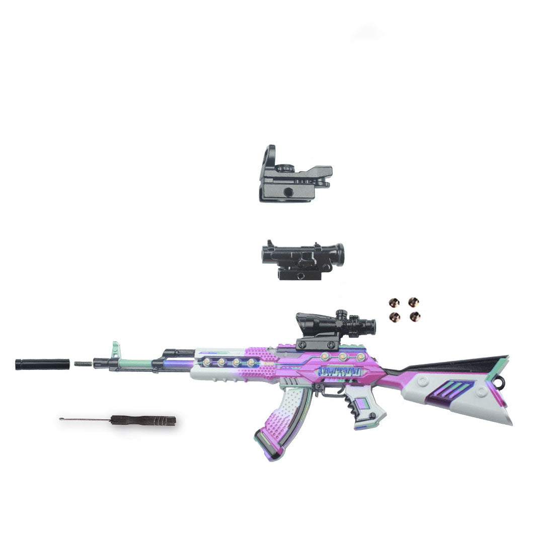 PUBG AKM Dazzle Purple Melody Keychain-Toy Gun Keychains-Kublai-Kublai