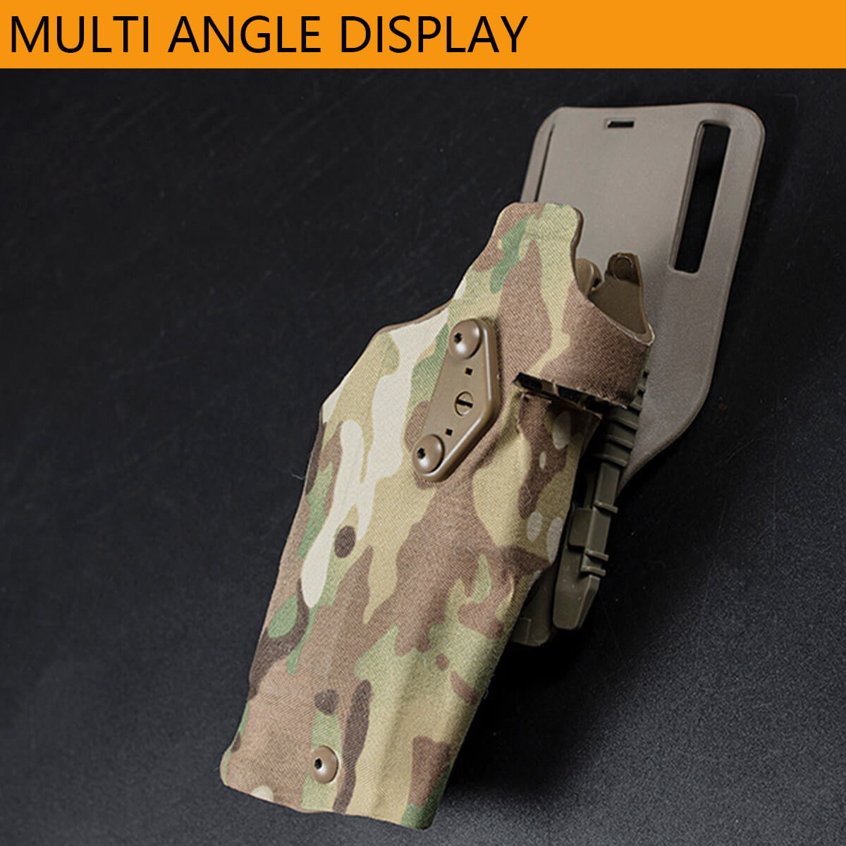 6354DO Tactical Universal Quick Release Gun Holster Pistol Carry Case For Glock 17 19 with X300 X300U Airsoft Weapon Flashlight-Tactical Accessories-Kublai-Kublai