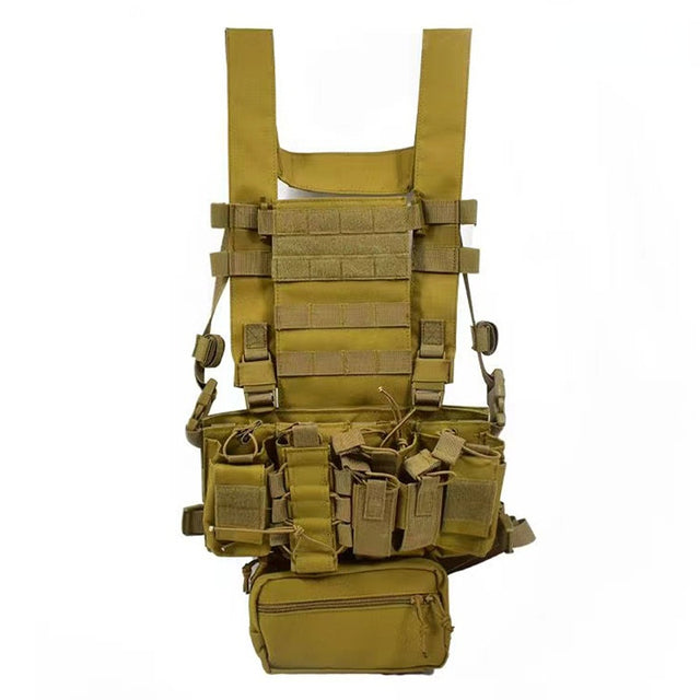Russian Tactical Vest EMR Quick Release Hunting Vest MOLLE System Adjustable Breathable D3 Military Outdoor Accessories-tactical gears-Biu Blaster-Khaki-Uenel