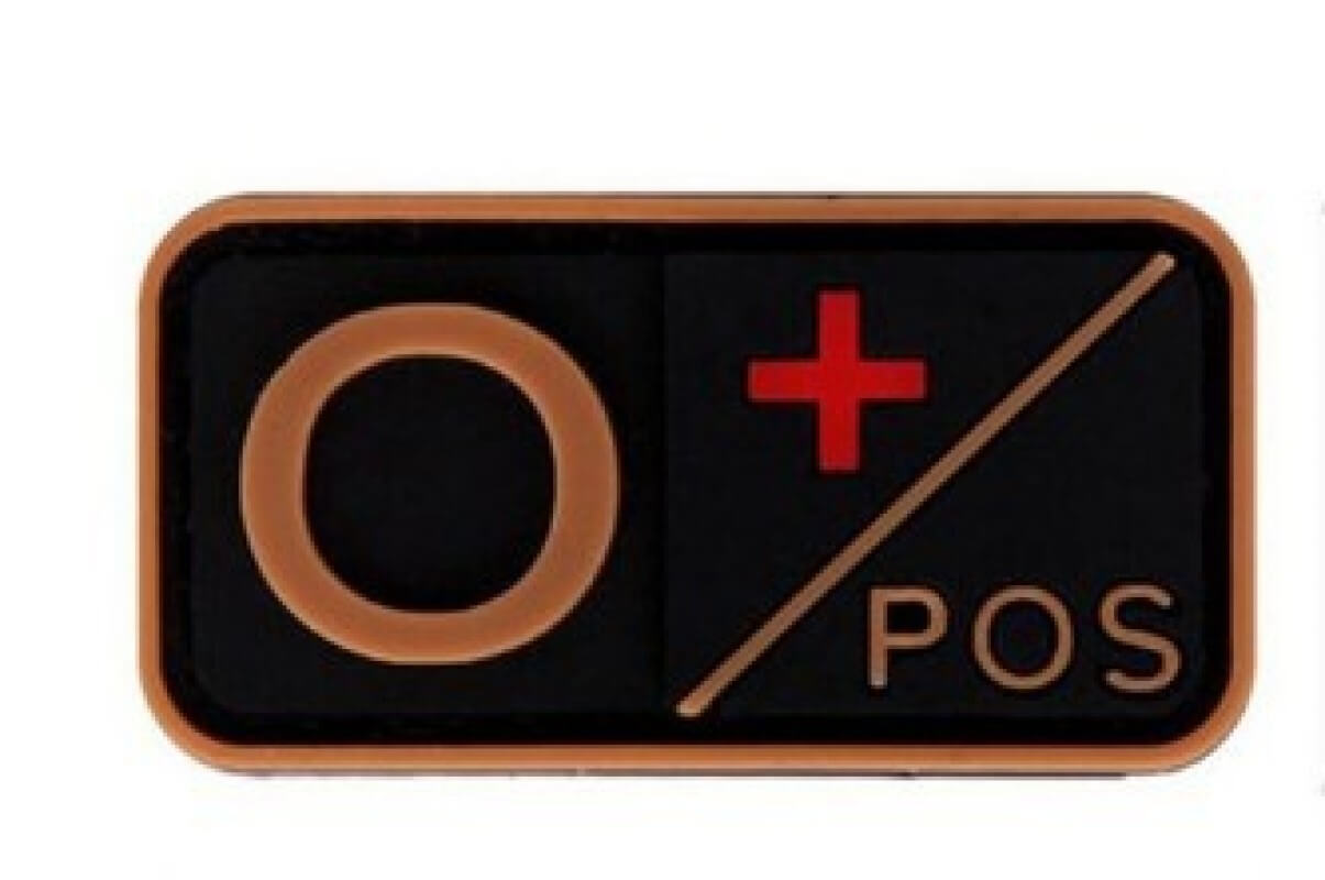 A B AB O Rh + - Positive Negative 3D PVC Blood Type Patch Military Hook and Loop Sew on Patches Badge for Backpacks 5x2.5cm-Tactical Accessories-Kublai-Kublai