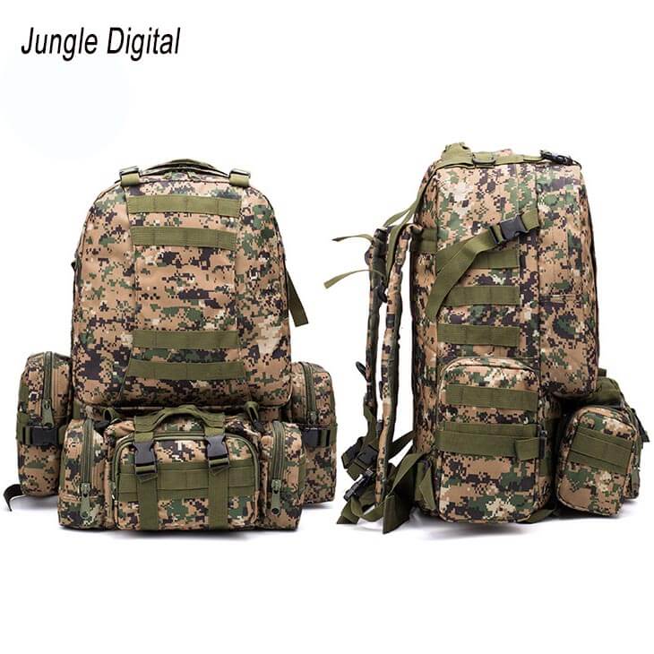 56-75L 3D Outdoor Sport Military Bag Rucksacks Backpack-bag-Biu Blaster-jungle digital-Biu Blaster