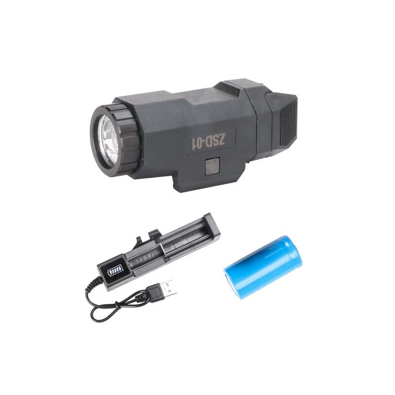 M17 DT Rechargeable Strobe Tactical LED 20mm Rail Mounted Flashlight