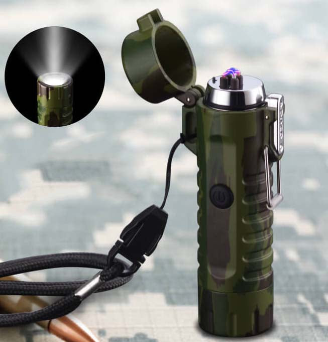 F16 Outdoor LED Waterproof Torch Windproof Lighter-Tactical Flashlights-Kublai-Kublai