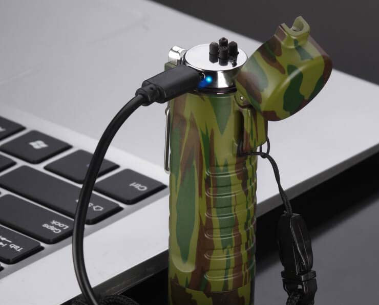 F16 Outdoor LED Waterproof Torch Windproof Lighter-Tactical Flashlights-Kublai-Kublai